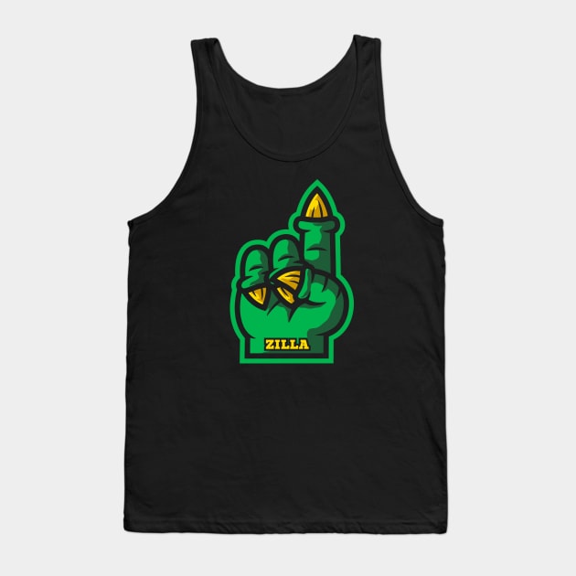 Kaiju Foam Finger 1 Tank Top by krisren28